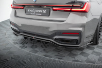 BMW 7-Serie M-Paket G11 Facelift 2019+ Bakre Splitter (Med Splitters) V.2 Maxton Design